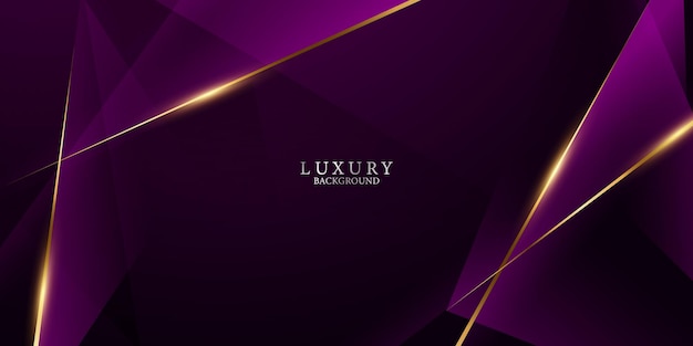 Purple abstract background with luxury golden elements vector illustration