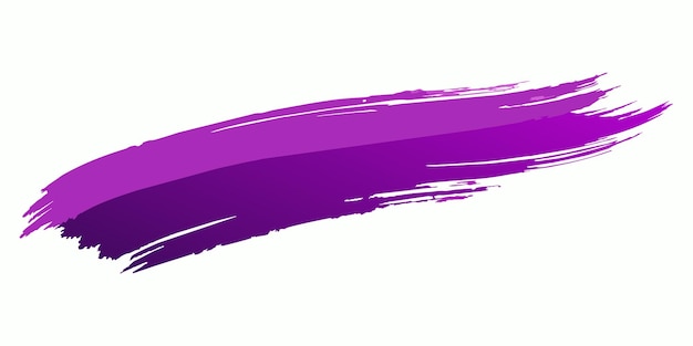 Вектор Фиолетовые абстрактные штрихи кистью на белом фоне