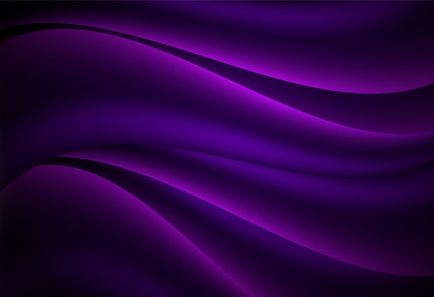 Purple abstract curve and wavy background