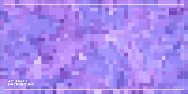 Purple abstract geometric pixel square tiled mosaic background