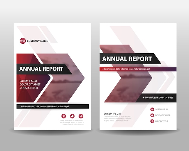 Purple Annual report cover template