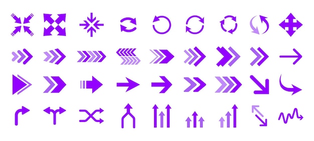 Purple arrow collection