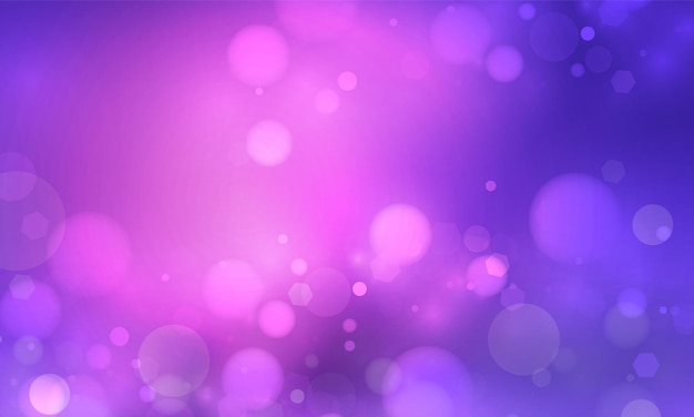 Vector purple background bokeh light for vector magic holiday happy new year poster design