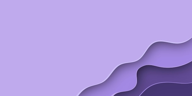 Purple background using papercut style