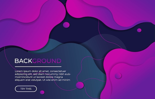 purple background with fluid liquid shape  