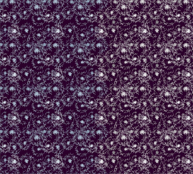 Purple background with a pattern of snowflakes.