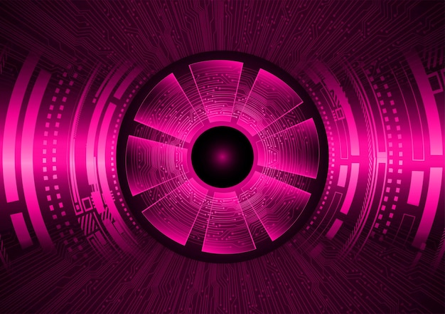 A purple background with a purple circle and the word cyberpunk on it