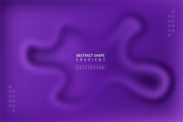 Фиолетовый фон с белым текстом, который говорит об абстрактной форме