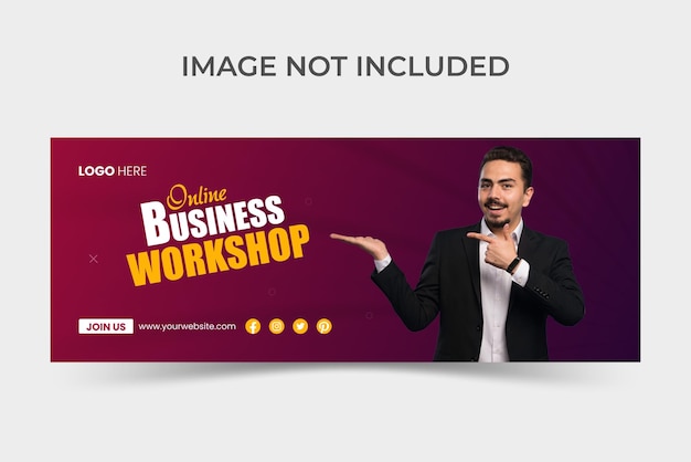 A purple banner that says'image not included'on it