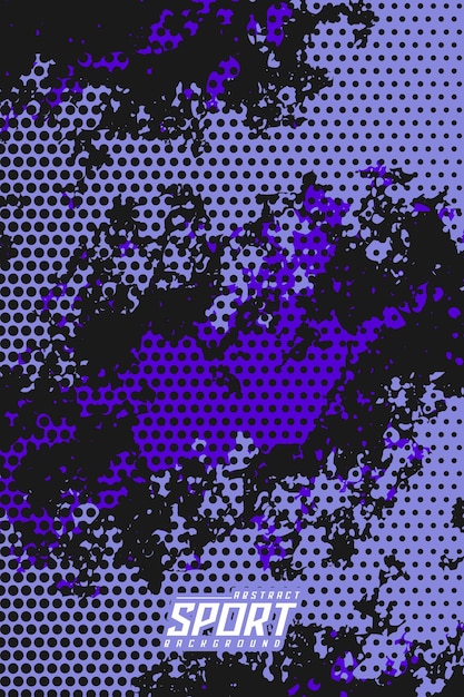 Vector purple and black grunge background with halftone effect
