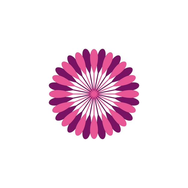 Purple blossom flower per spa logo template illustration design vector eps 10