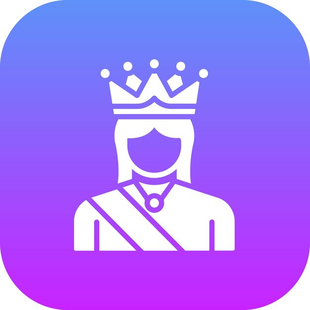 a purple and blue colored crown with a purple background and a purple and blue logo