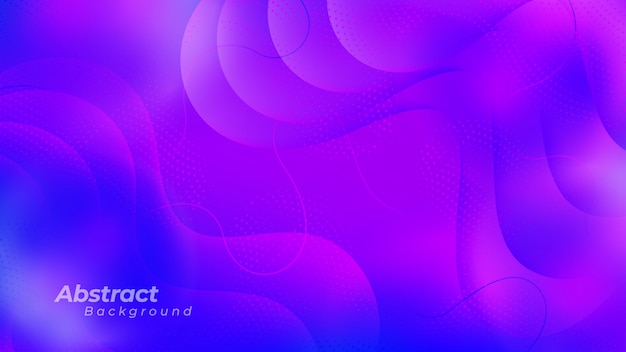 Purple and blue wavy vector background.