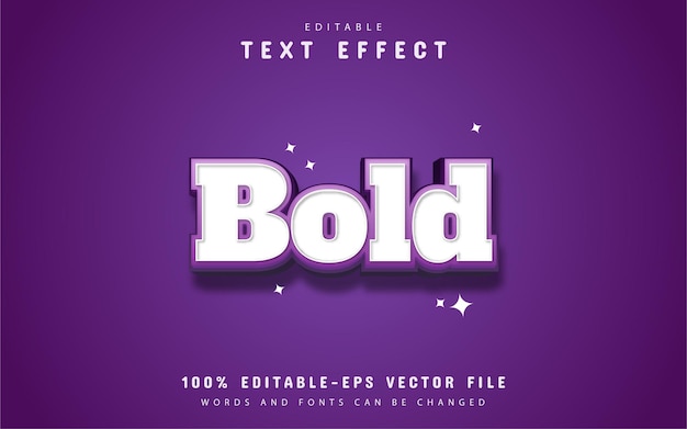 Purple bold text effect