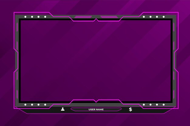 A purple border for a game screen.