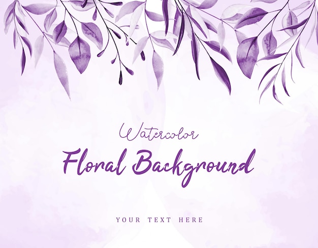 Purple Botanical Collection Watercolor