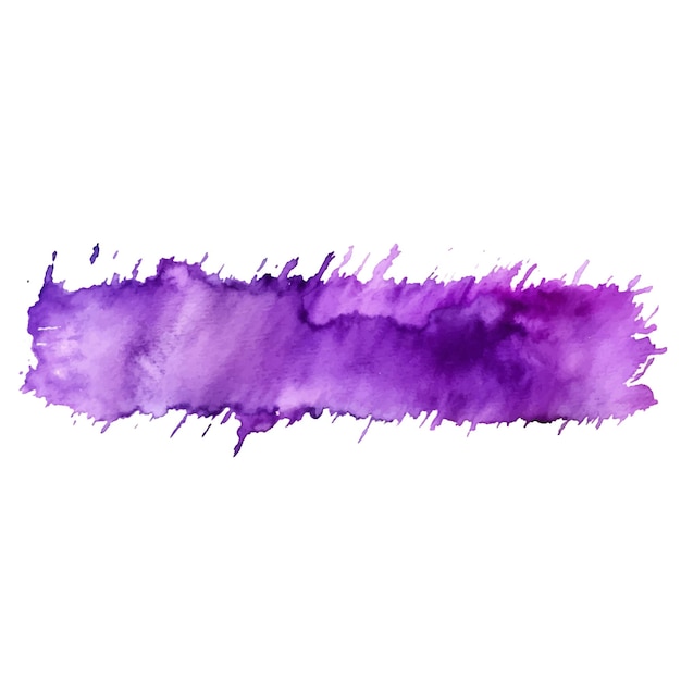 Purple Brush Watercolor Wash Art