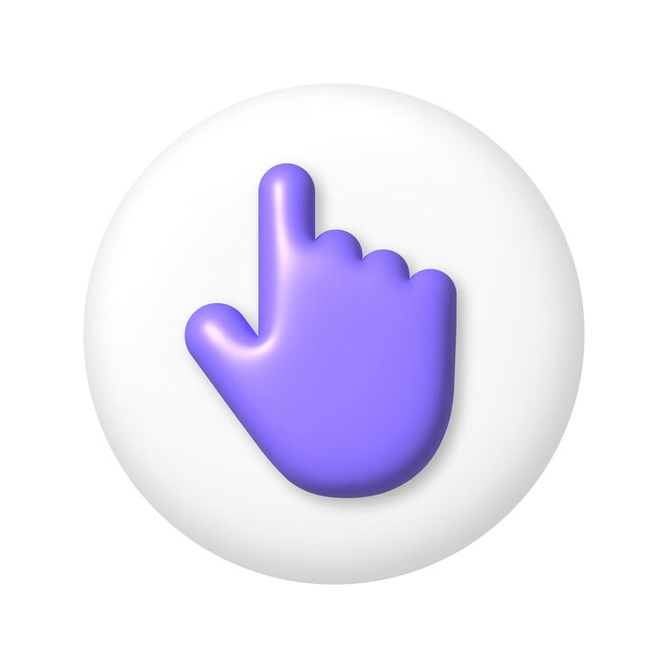Vector purple camera icon on white round button 3d cartoon design element vector illustration