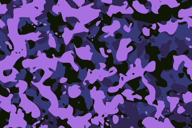 Фиолетовый камуфляж бесшовный фоновый узор