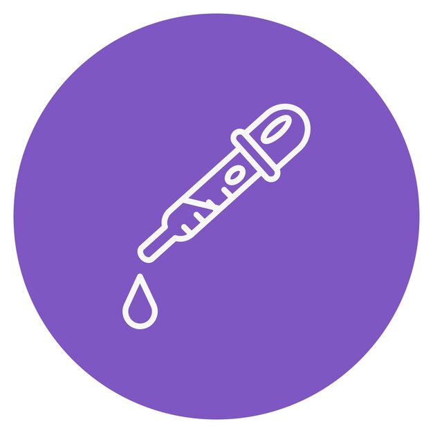 Vector a purple circle with a screw and a cork screw