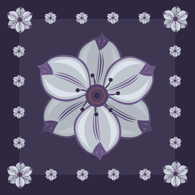 Sfondo e sfondo di fiori di clematide viola
