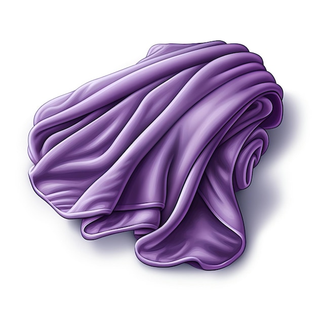 Vector purple color blanket isometric vector white background is