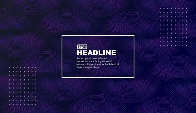 Purple dark blue line background abstract dynamic hair texture