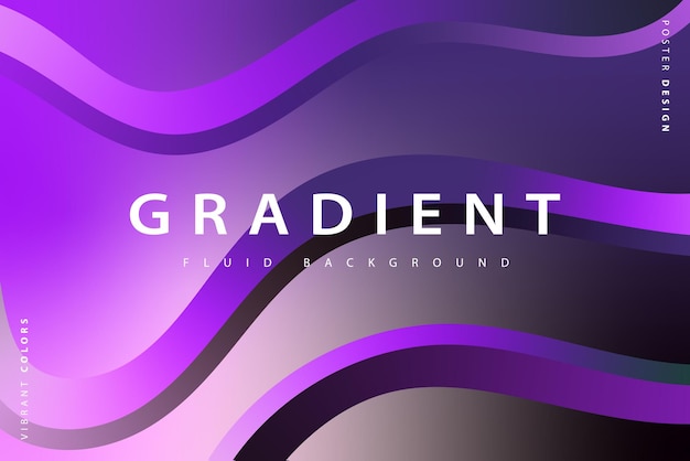 Purple dark modern gradient fluid abstract vector background