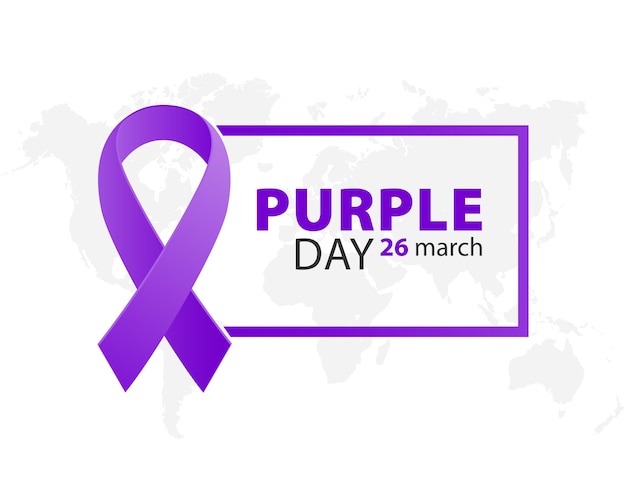 Vector purple day world epilepsy day