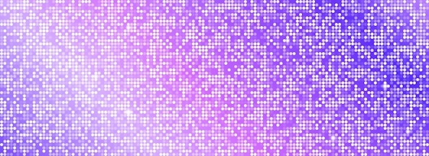 Фиолетовый диско-партийный узор фона Иридесцентная мозаика абстрактный фиолетовый блестящий хал