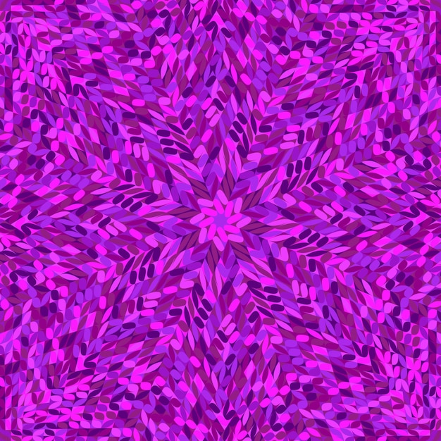 Vettore priorità bassa del mosaico del fiore delle mattonelle circolari geometriche colorate dinamiche viola