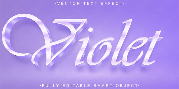 Vector purple elegant violet vector volledig bewerkbaar smart object text effect