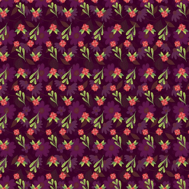 a purple flower pattern with a purple flower