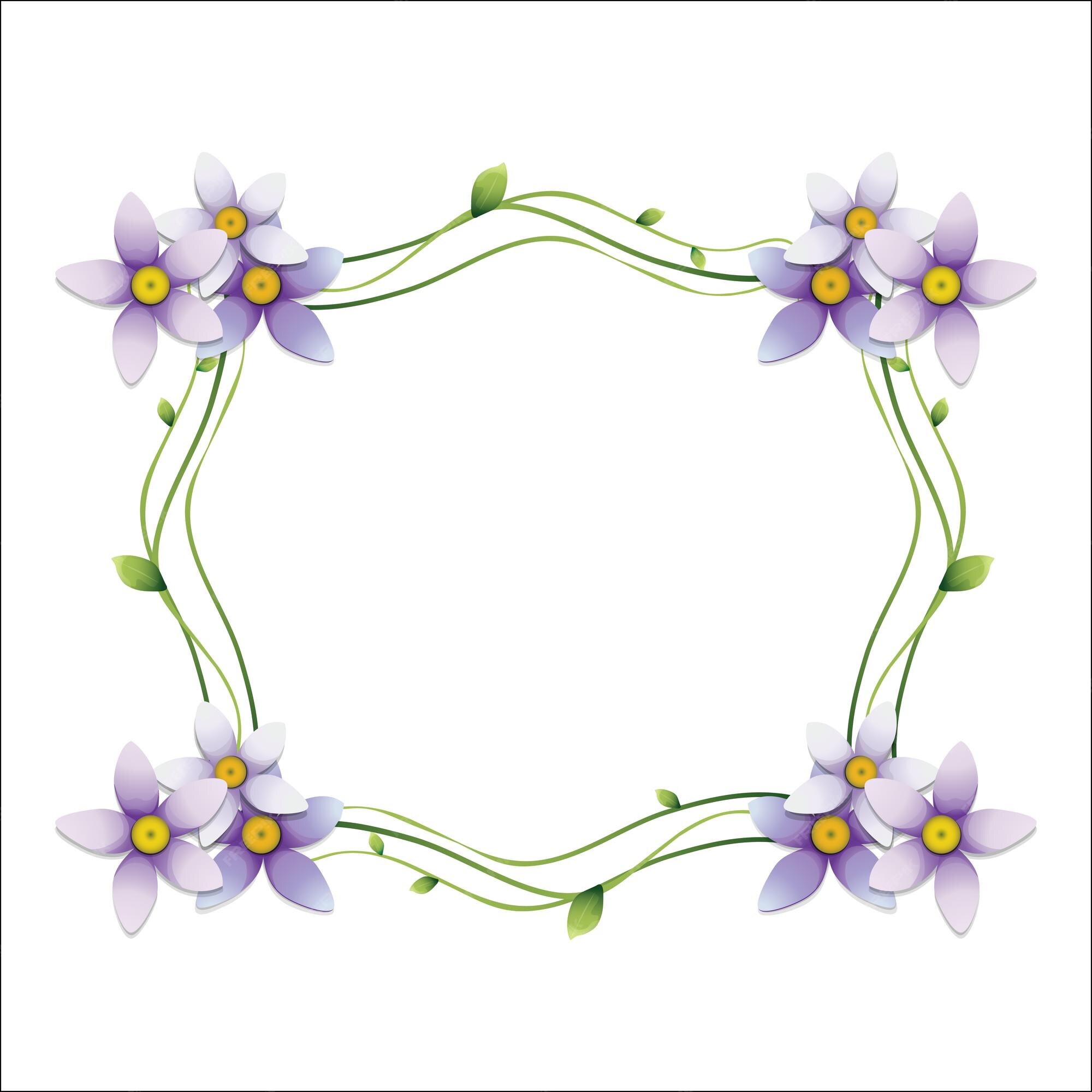 Premium Vector | Purple flower vector background 02