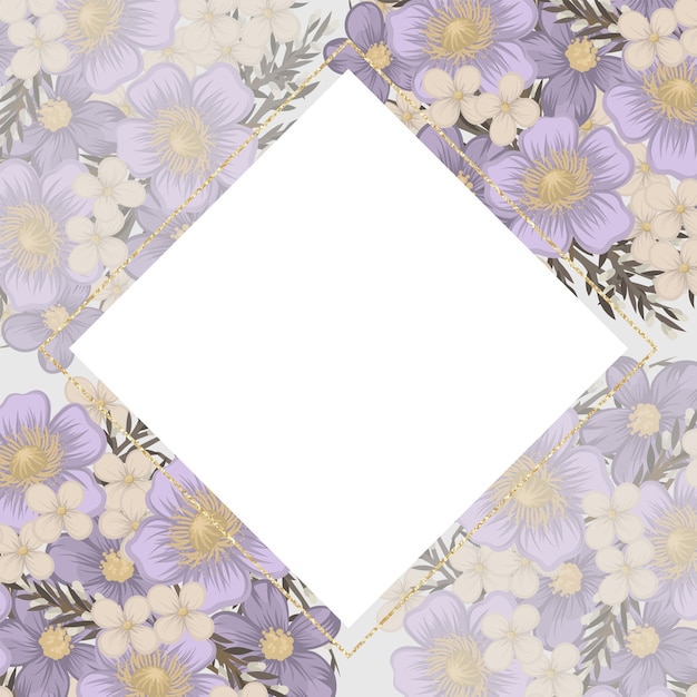 Fiore viola su sfondo bianco