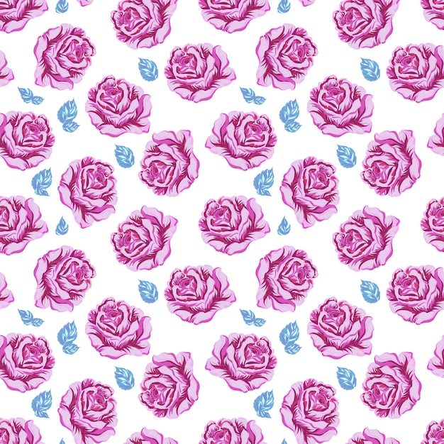 Purple flowers pattern background