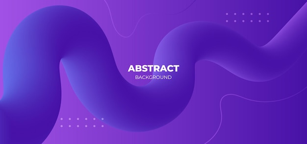 Vector purple flowing wave modern fluid background template