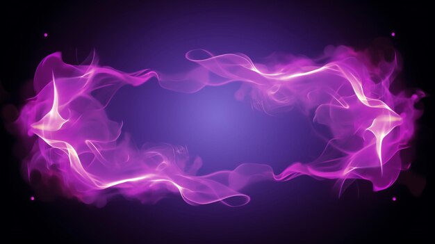 Vector a purple frame with purple and pink smoke