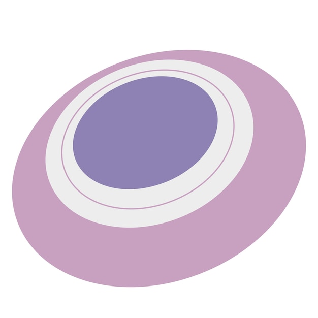 Vector purple frisbee vector