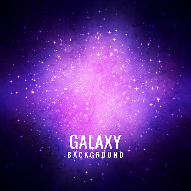 Vector purple galaxy background design