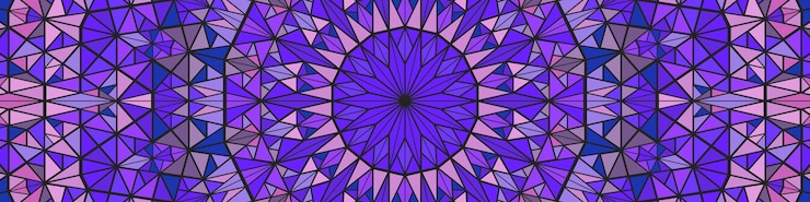 Vector purple geometric mandala