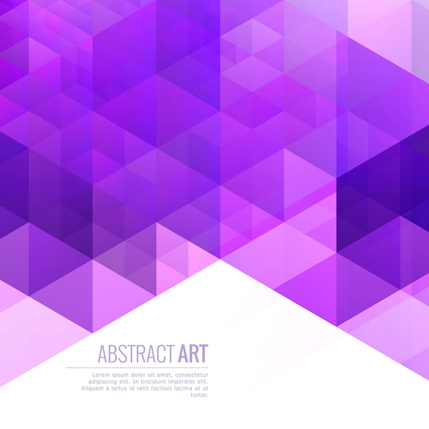 Vector purple geometric triangle backgroun