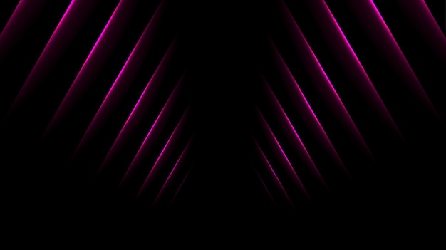 Vector purple glowing neon lines abstract background