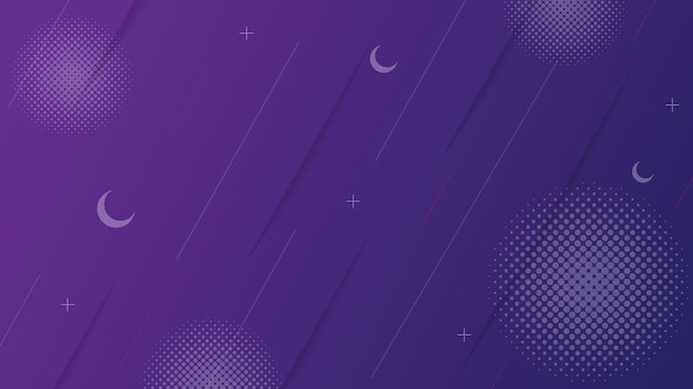 Purple Gradient Abstract Background with Line and Halftone Element for Wallpaper, Landing Page or We
