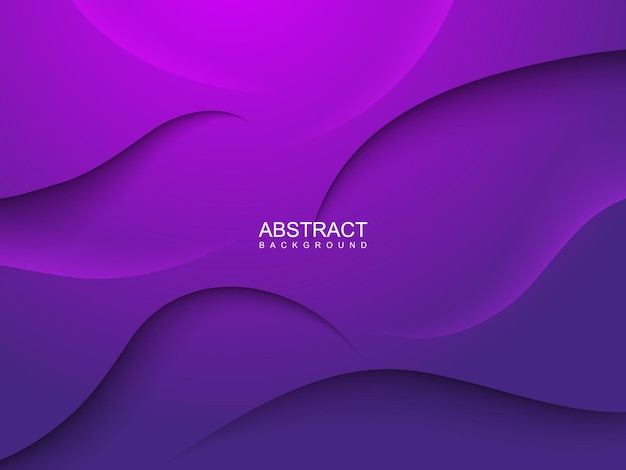 purple gradient abstract background with realistic 3d waves