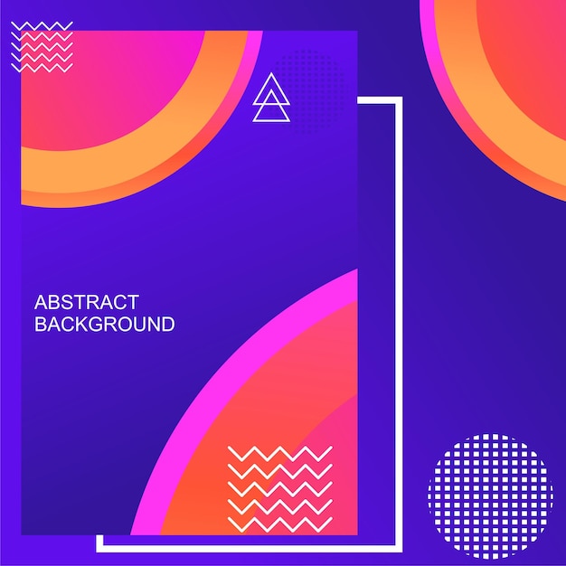 purple gradient background portrait with rainbow circle abstract posters modern layout circle 3d