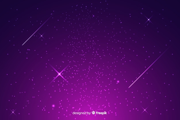 Purple gradient starry night background