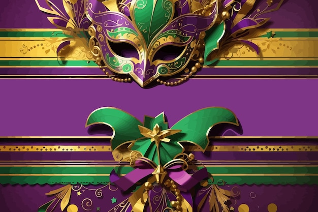 mardi gras purple yellow green