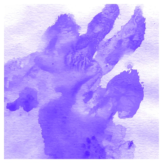 Vector a purple hand print with the word i'm on it