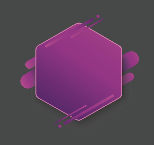 Purple hexagon background template